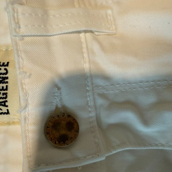 L'Agence New White Flare Leg jeans Womans Size 25 NEW - Picture 4 of 5